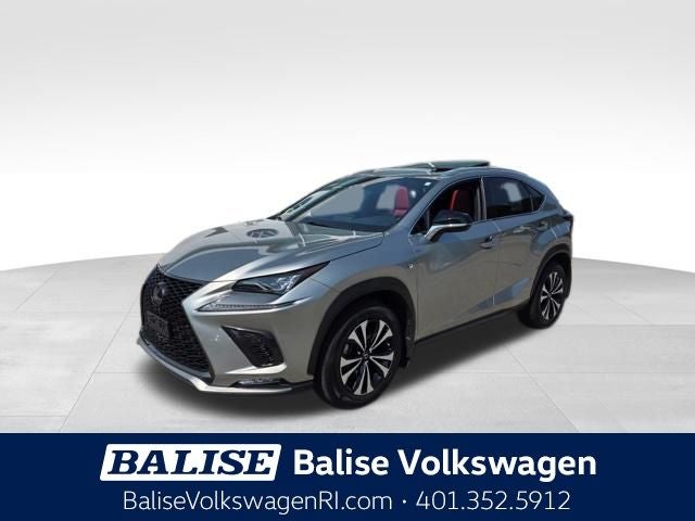 2020 Lexus NX 300 F Sport in Silver — front three-quarter view